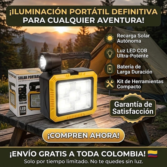 Linterna Solar Multifuncional 7 en 1